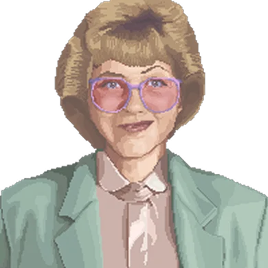 Beverley Lovejoy of the Paradice City tourist board, smiling in a mint jacket