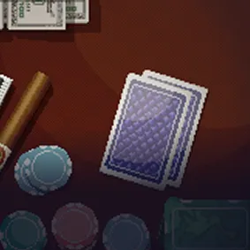 Jackpot SNG poker — a cash pile and a deck of cards